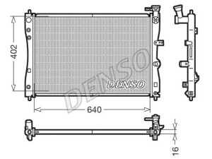 DRM45005 (DENSO) Радиатор основнойMitsubishi Colt 02-12 Smart ForFour 04-06