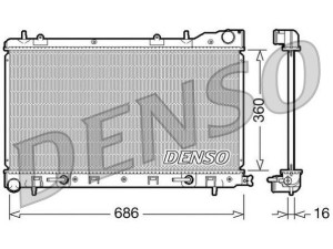 DRM36001 (DENSO) Радиатор основнойSubaru Forester 02-08