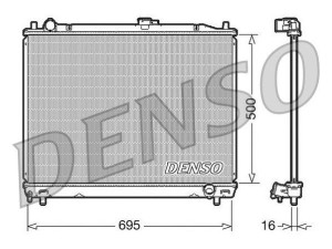 DRM45008 (DENSO) Радиатор основнойMitsubishi Pajero II 91-99