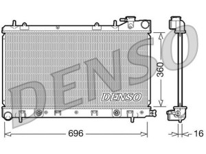 DRM36002 (DENSO) Радиатор основнойSubaru Forester 02-08