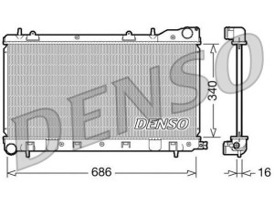 DRM36003 (DENSO) Радиатор основнойSubaru Forester 97-02