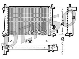 DRM10039 (DENSO) Радиатор основнойFord Fiesta 96-01