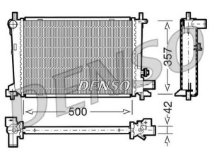 DRM10040 (DENSO) Радіатор основнийFord Fiesta 96-01