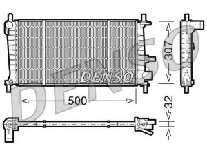 DRM10041 (DENSO) Радиатор основнойFord Fiesta 96-01