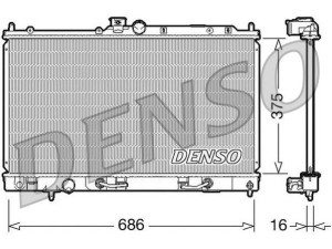 DRM45024 (DENSO) Радіатор основнийMitsubishi Lancer IX 03-11