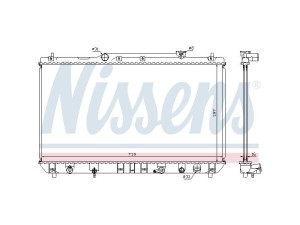 646991 (NISSENS) Радіатор основний