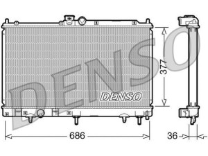 DRM45026 (DENSO) Радиатор основнойMitsubishi Lancer IX 03-11