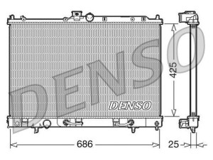 DRM45027 (DENSO) Радиатор основнойMitsubishi Outlander 02-07