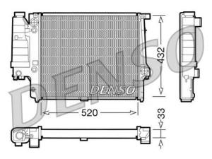 DRM05060 (DENSO) Радіатор основнийBMW 5 E39 97-04