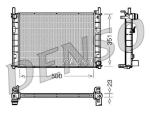 DRM10045 (DENSO) Радиатор основнойFord Fusion 02-12 Ford Fiesta 02-09 Mazda 2 03-07