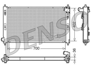 DRM45029 (DENSO) Радіатор основнийMitsubishi Outlander XL 07-12