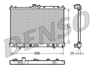 DRM45030 (DENSO) Радиатор основнойMitsubishi Outlander 02-07