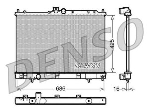 DRM45031 (DENSO) Радиатор основнойMitsubishi Outlander 02-07