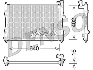 DRM45033 (DENSO) Радиатор основнойMitsubishi Colt 02-12