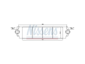 96683 (NISSENS) Радиатор интеркулераVW Transporter T6 16- VW Transporter T5 03-15