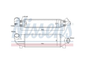 96733 (NISSENS) Радіатор інтеркулераFord Transit 00-06