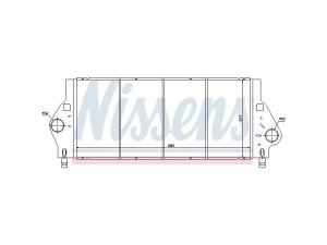 96799 (NISSENS) Радиатор интеркулераRenault Vel Satis  02-09 Renault Espace 02-15 Renault Laguna II 00-07