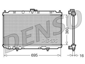 DRM46012 (DENSO) Радиатор основнойNissan Primera P12 02-08 Nissan Almera N16 00-06