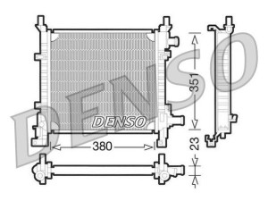 DRM10061 (DENSO) Радіатор основнийFord Ka 96-08 Ford Ka 08-16