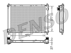 DRM46022 (DENSO) Радиатор основнойRenault Modus 04-08 Renault Clio III 05-12 Nissan Note 05-12