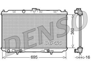 DRM46024 (DENSO) Радиатор основнойNissan Primera P12 02-08 Nissan Almera N16 00-06