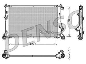 DRM10076 (DENSO) Радиатор основнойMazda 5 10-15 Mazda 5 05-10 Mazda 3 03-09