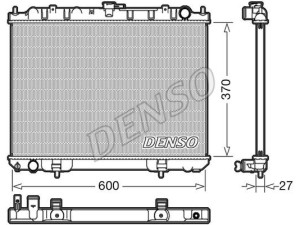 DRM46039 (DENSO) Радиатор основнойNissan X-Trail T30 00-09