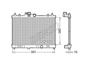 DRM46040 (DENSO) Радіатор основнийNissan Juke 10-19