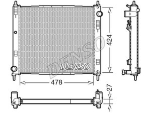 DRM46044 (DENSO) Радіатор основнийNissan Juke 10-19