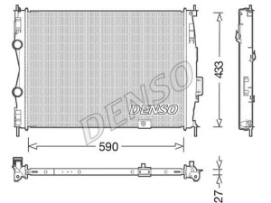 DRM46051 (DENSO) Радиатор основнойNissan Qashqai 07-14