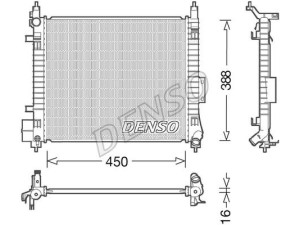 DRM46054 (DENSO) Радиатор основнойNissan Note 12-20