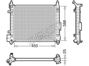 DRM46061 (DENSO) Радиатор основнойNissan Micra 10-17