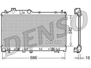 DRM36009 (DENSO) Радиатор основнойSubaru Legacy 03-09