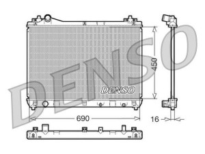 DRM47011 (DENSO) Радіатор основнийSuzuki Grand Vitara 06-17