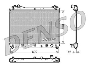 DRM47018 (DENSO) Радиатор основнойSuzuki Grand Vitara 06-17