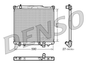 DRM47020 (DENSO) Радиатор основнойSuzuki Grand Vitara 98-05