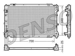 DRM10089 (DENSO) Радіатор основнийFord Maverick 00-07 Ford Escape 00-07 Mazda Tribute 00-07