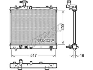 DRM47033 (DENSO) Радіатор основнийSuzuki Swift 10-17