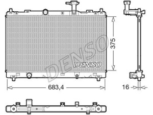 DRM47038 (DENSO) Радиатор основнойSuzuki Vitara 15- Suzuki SX4 S-Cross 14-21