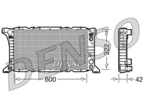 DRM10092 (DENSO) Радиатор основнойFord Transit 86-00