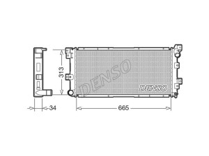 DRM06002 (DENSO) Радиатор основнойChrysler Voyager 96-00