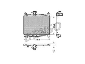 DRM50001 (DENSO) Радіатор основнийToyota Yaris 00-05