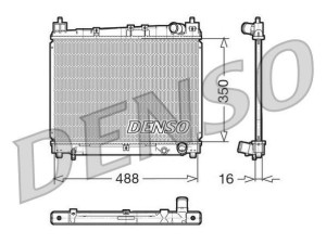 DRM50006 (DENSO) Радіатор основнийToyota Yaris 00-05