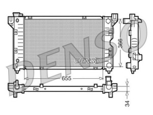 DRM06010 (DENSO) Радиатор основнойChrysler Voyager 96-00