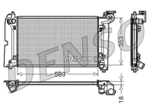 DRM50011 (DENSO) Радіатор основнийToyota Corolla 02-07 Toyota Avensis 03-10 Toyota Corolla 07-13