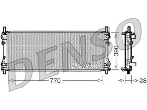 DRM10103 (DENSO) Радиатор основнойFord Transit 00-06 Ford Transit 06-14