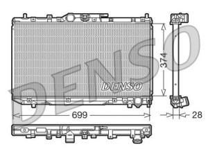 DRM50014 (DENSO) Радиатор основнойToyota Picnic 01-09 Toyota Avensis 97-03 Toyota Avensis 03-10