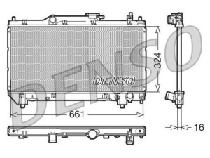 DRM50015 (DENSO) Радіатор основнийToyota Avensis 97-03