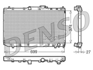 DRM50016 (DENSO) Радиатор основнойToyota Avensis 97-03