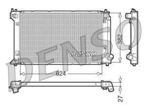 DRM50019 (DENSO) Радиатор основнойToyota Corolla 02-07